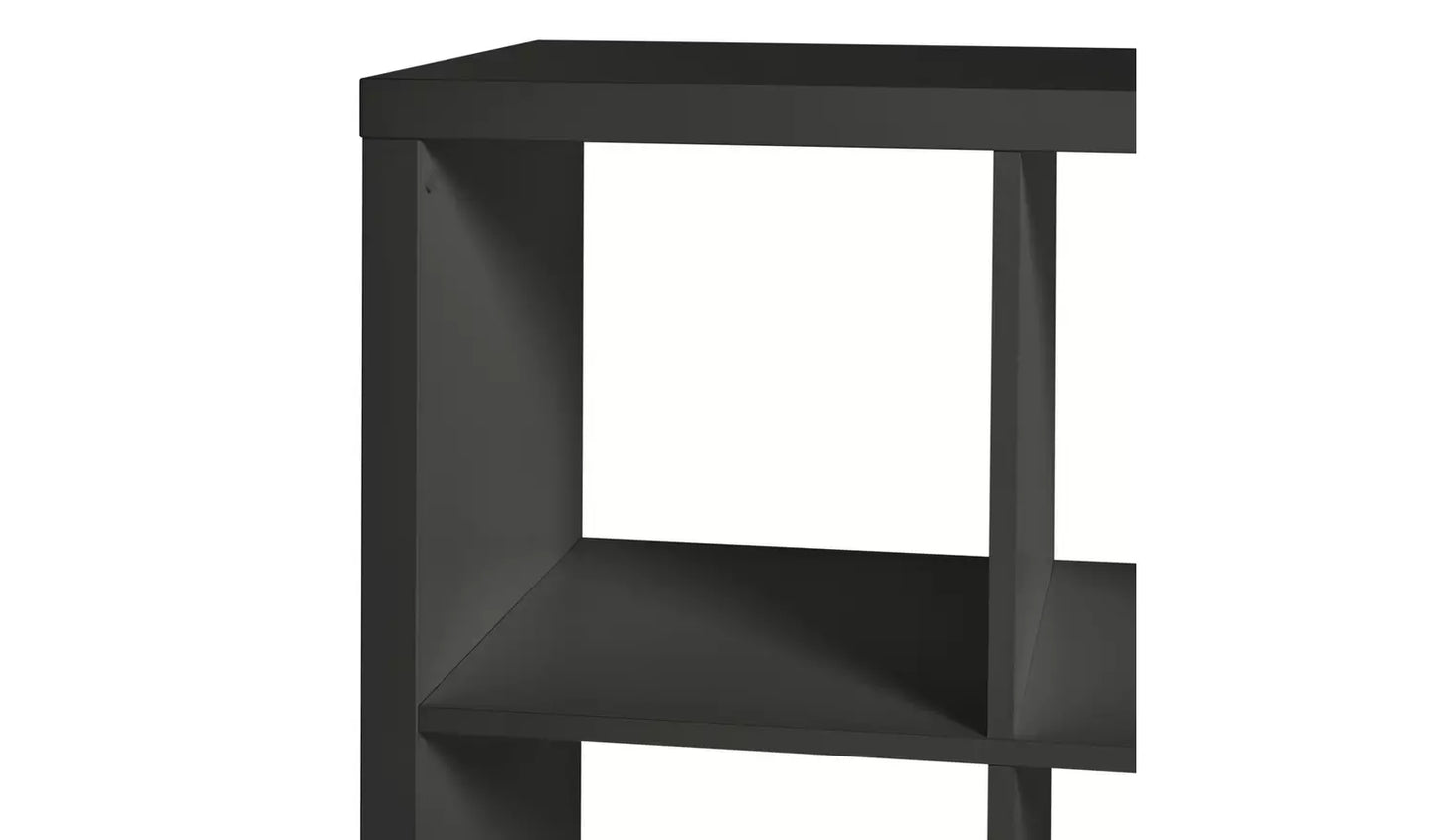 Assembled Habitat Squares Plus 6 Cube Storage Unit - Black
